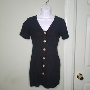 Black Button Up "Nasty Gal" dress size 2
